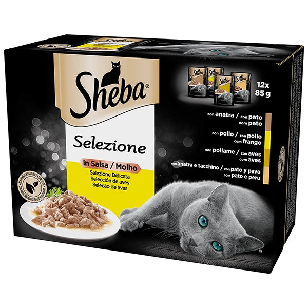 Sheba Busta Selezione Delicata in Salsa 12x85gr Sheba Busta Selezione Delicata in Salsa 12x85gr